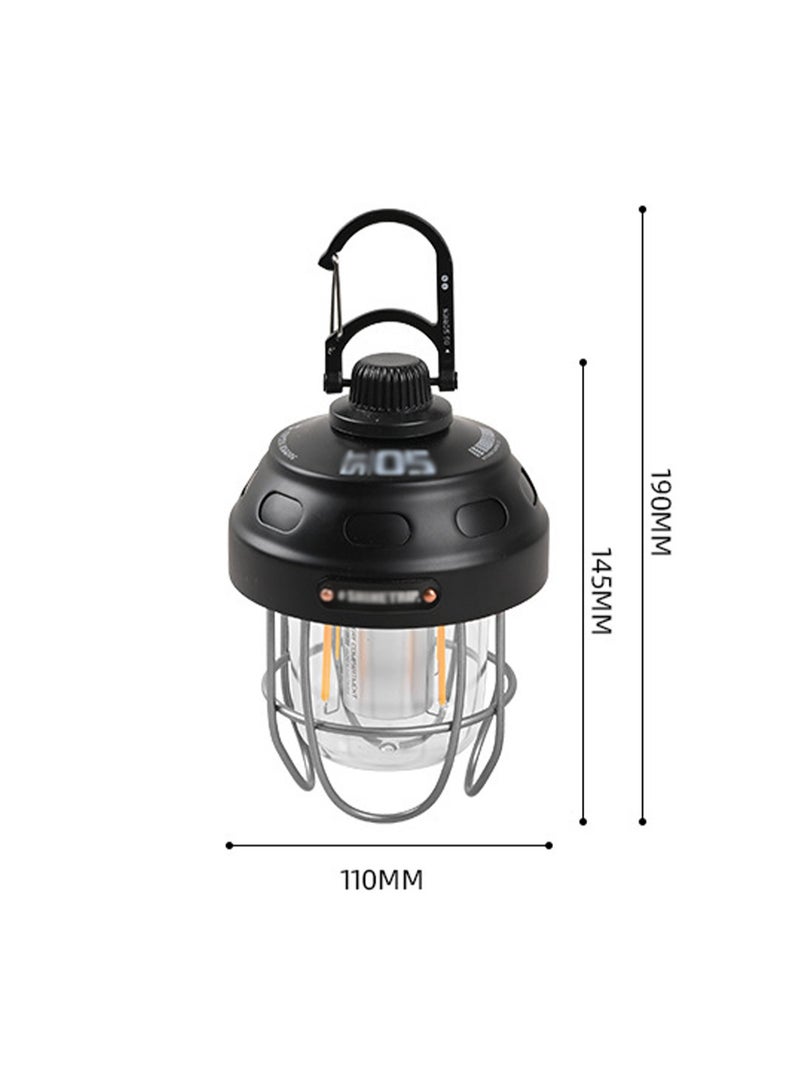 Green Outdoor Camping Tent Lights Retro Portable Lighting Ambient Camp Lights Rechargeable - Image 2