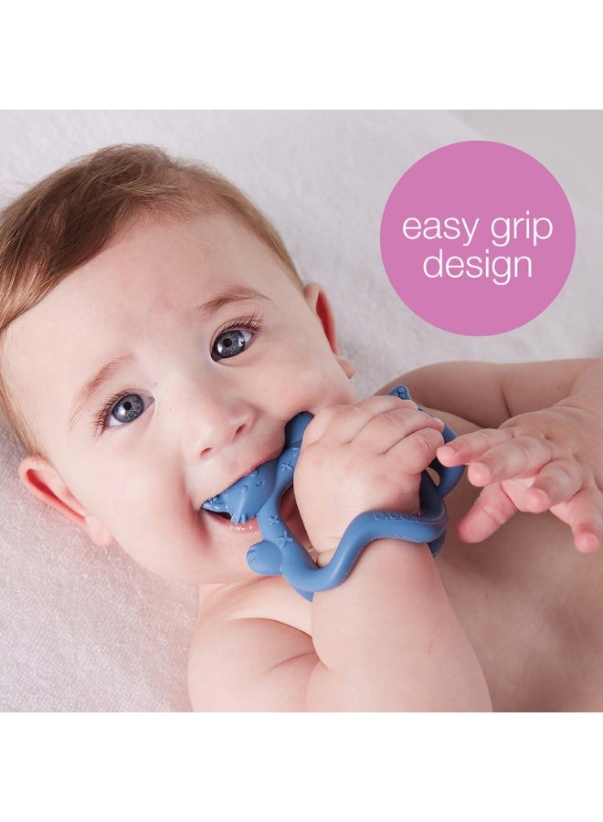 b.box Wrist Teether – Blush, Soft Silicone Teething Toy for Babies, Hands-Free Soothing Relief, Easy Wear Design, 3m+ - Image 4