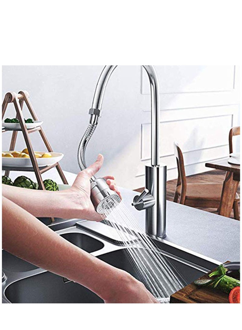 Excefore 360 Rotating Faucet Sprayer, Kitchen Faucet Accessories Booster Shower Household Faucet Water Splash Filter Kitchen Sink Filter Water Saver Nozzle  - Image 1