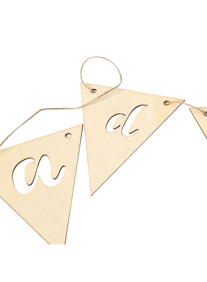 NIBEMINENT 10-Pieces Wooden Ramadan Hanging Pendants With Ropes Brown 14x1.8x12centimeter  - Image 4