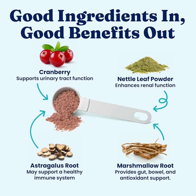 Solid Gold Cranberry Supplement for Dogs & Cats for Urinary Tract Health - Berry Balance UTI + Bladder + Kidney Support for Cats and Dogs with Antioxidants - Cranberry Powder - 3.5 oz - Image 3