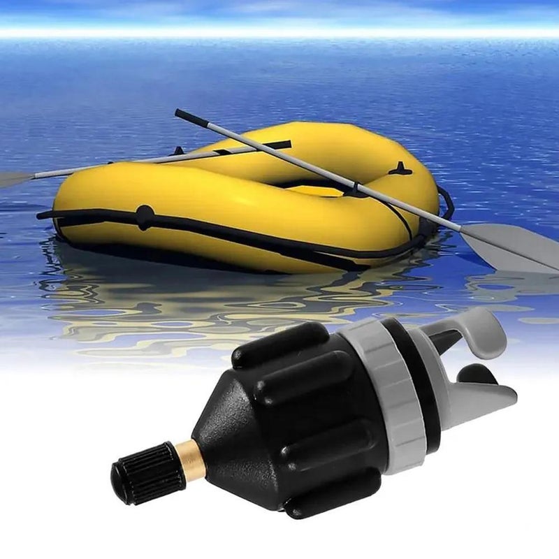 SUP Paddle Board Air Nozzle Kayak Air Valve Adapter Head Car Pump Inflation Adapter Inflation Adapter, Black 2pcs - Image 2