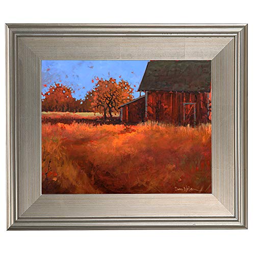Creative Mark Plein Air Style Frame, Hand Leafed Silver, 9x12-3" Wide Moulding with 1/2" Rabbet Depth, Open Back W/O Glazing, Museum Quality, For Art Panels, Stretched Canvas, Pictures and More - Image 2