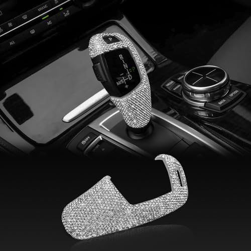 HHLOU Bling Interior Accessories Gear Shift Knob Cover Trim Fit for BMW 1 2 3 4 5 6 Series 3GT 5GT X3 X4 X5 X6 Model B - Image 1