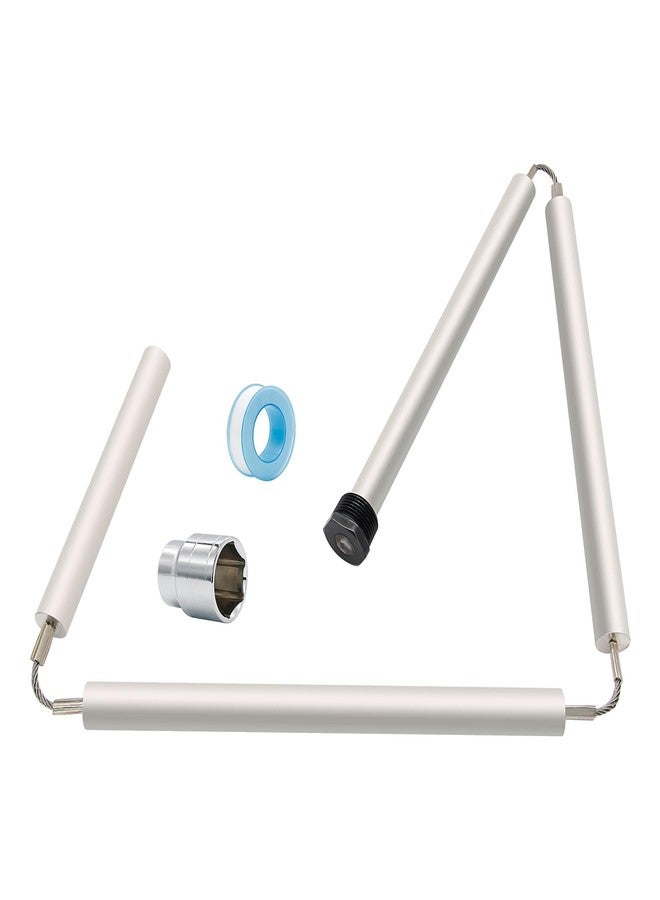yrjns 44" Flexible Magnesium Water Heater Anode Rod Replacement Kit for GE, Rheem, Reliance, Richmond, Kenmore Water Heater Including 1-1/16" Hex Socket Tool and Teflon Tape - Image 1