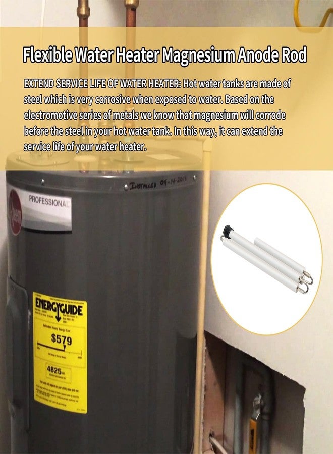 yrjns 44" Flexible Magnesium Water Heater Anode Rod Replacement Kit for GE, Rheem, Reliance, Richmond, Kenmore Water Heater Including 1-1/16" Hex Socket Tool and Teflon Tape - Image 4