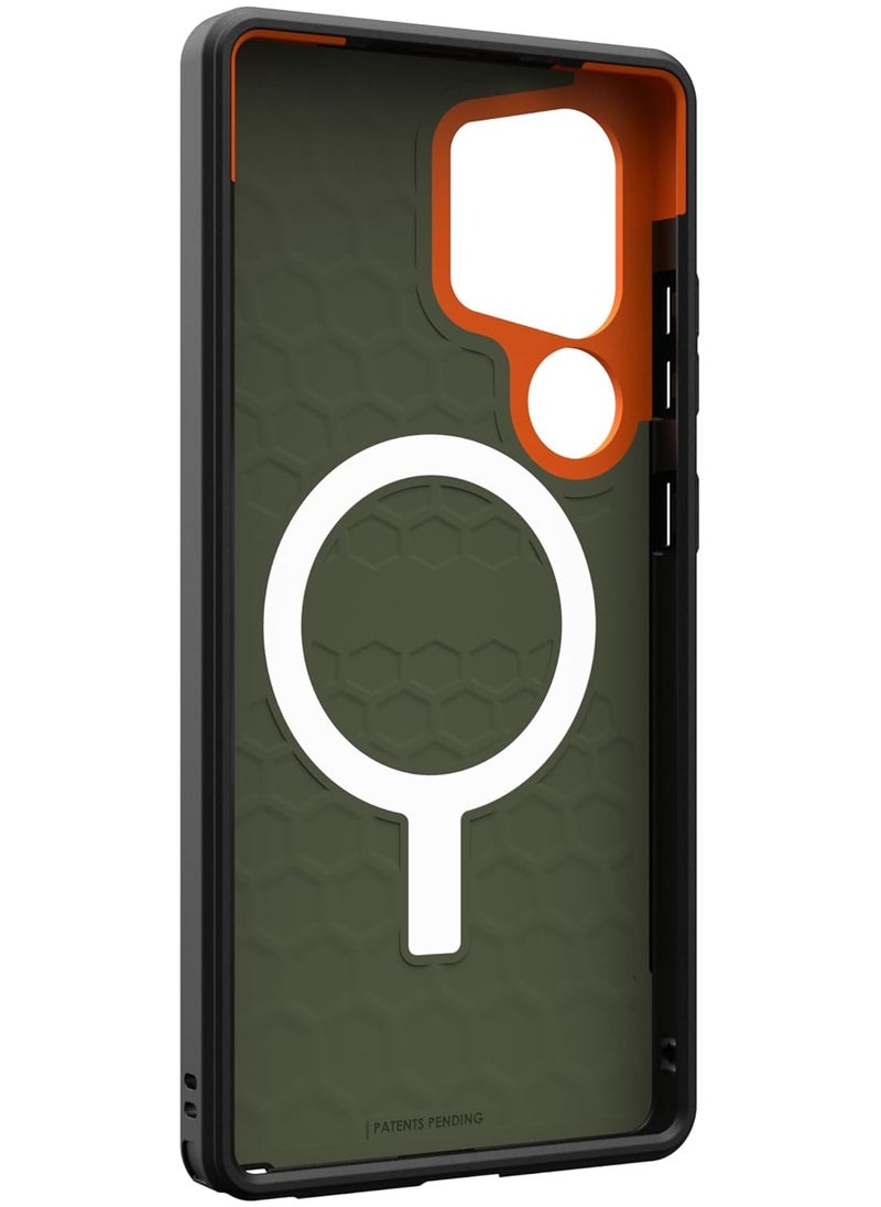 Urban Armor Gear - UAG Civilian MagSafe for Samsung Galaxy S25 ULTRA Case Cover [20 Feet Drop tested] - Olive Drab - Image 1