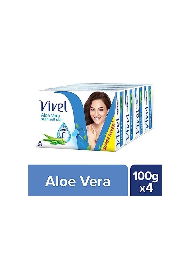 Vivel Vivel Aloe Vera Bathing Bar Pack of 4 - Image 1