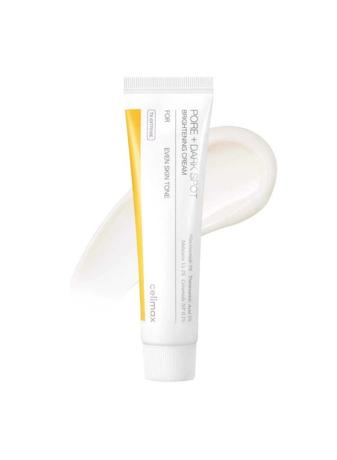 Celimax Pore + Dark Spot Brightening Cream 50ml, Niacinamide 5% Brightening Cream with Tranexamic Acid 2%, Daily Face Care for Visible Dark Spots, Discoloration, Uneven Complexion and Pores, Suitable for All Skin Types - Image 2