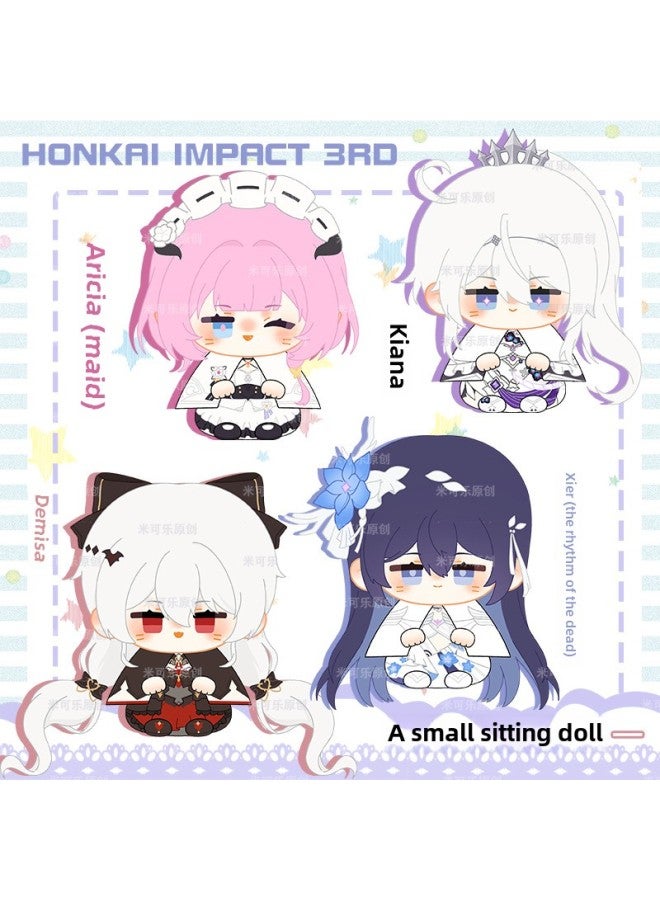 The Law Of Collapse 3: Kiana, Lisa, Hiel, Eliza, Cartoon Sitting Doll Pendant Doll-Specification:Maid Alicia (little Doll)-Colour:Ready In Stock, Ready To Ship As Soon As You Take The Photo