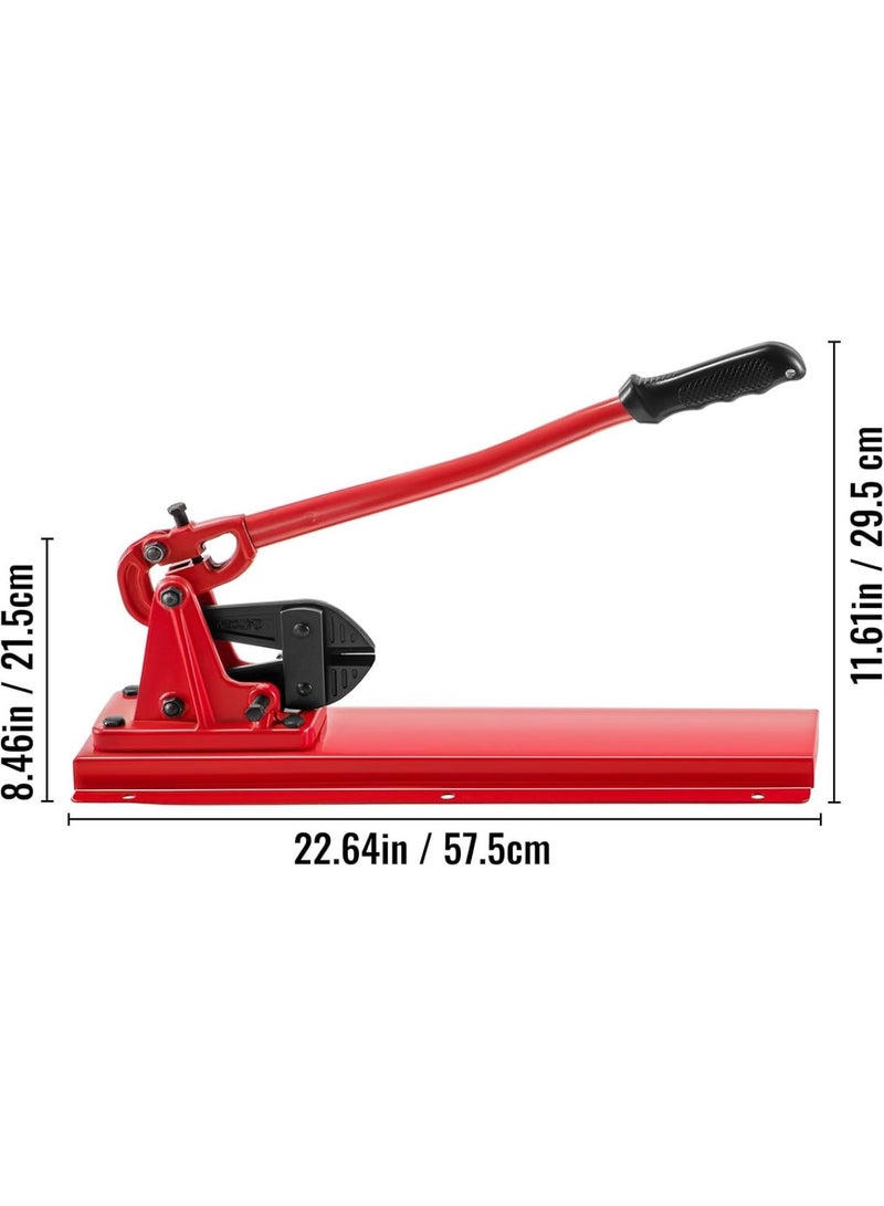 GGOOT Hardware Tools 24in Cutting Bench Type Hand Swager Tool Wire Rope Swaging Machine With Crimper Cable Bolt Cutter Head For Copper Sleeves (Color : Bench Cutter Tool)  - Image 5