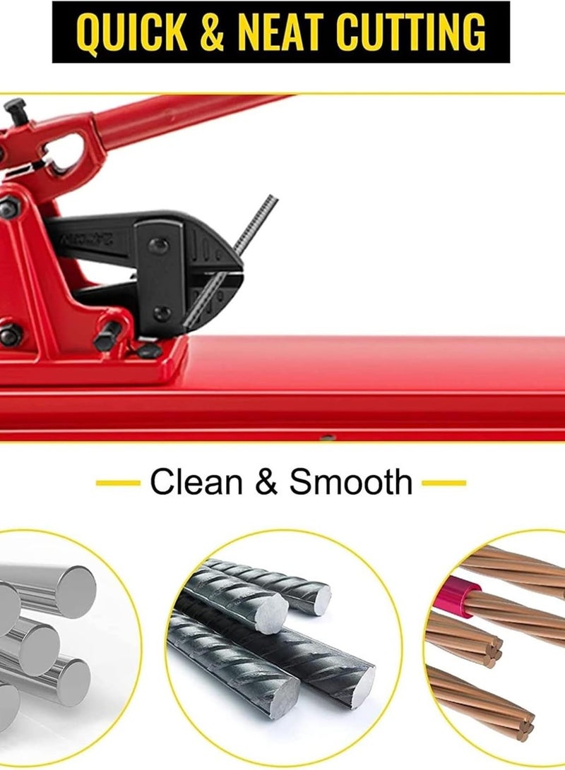 GGOOT Hardware Tools 24in Cutting Bench Type Hand Swager Tool Wire Rope Swaging Machine With Crimper Cable Bolt Cutter Head For Copper Sleeves (Color : Bench Cutter Tool)  - Image 3