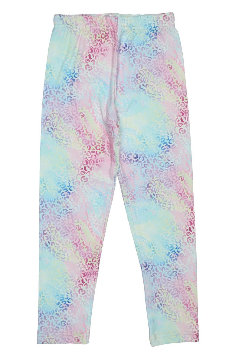 Doodle Premium 100% Cotton Leggings Stretchable Pants for Girls | Printed | Anti Shrink & Fade Resistant | Elasticated Waist | Ankle Length (Age – 11 to 12 Years | Set of 2 | White & Blue) - Image 4