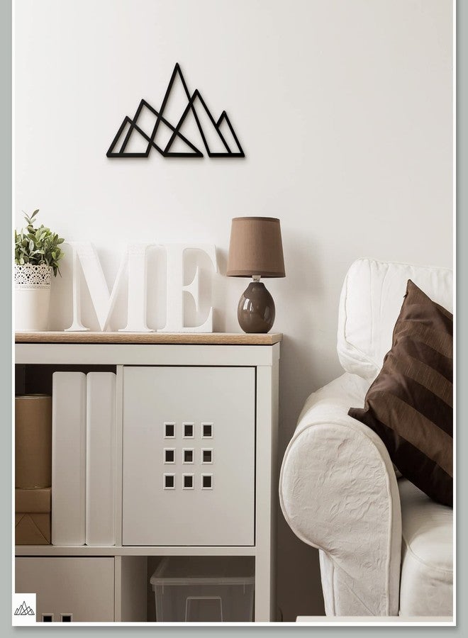 Demissle Mountain Scene Metal Wall Decor Black Rustic Mountain Signs Metal Wall Art Sculptures for Home Cabin Garage Lodge Outdoor Indoor Decor - Image 3