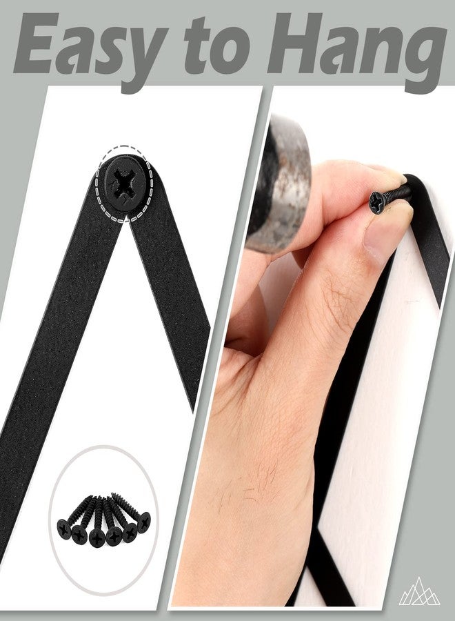 Demissle Mountain Scene Metal Wall Decor Black Rustic Mountain Signs Metal Wall Art Sculptures for Home Cabin Garage Lodge Outdoor Indoor Decor - Image 5