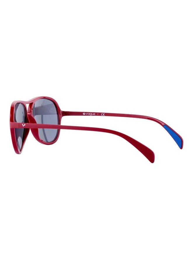 Vogue Full Rim Aviator Men Sunglass - VO2914-S 2251/55 - Lens Size: 57 mm - Red - Image 2