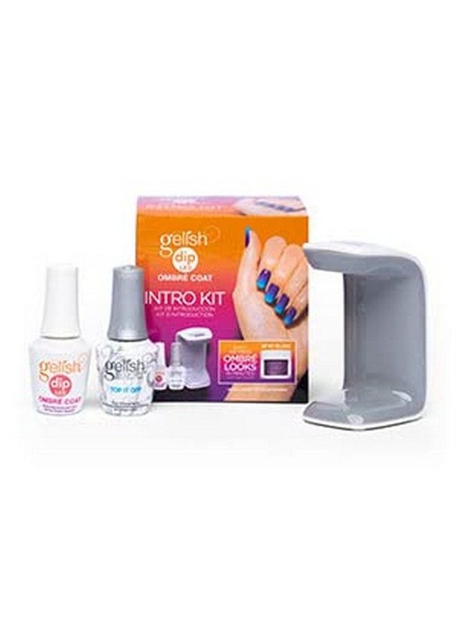 Gelish مجموعة طلاء أظافر بودرة غمس أومبري - مجموعة طلاء أظافر بودرة غمس - طلاء علوي وإضاءة LED متضمنة  - Image 1