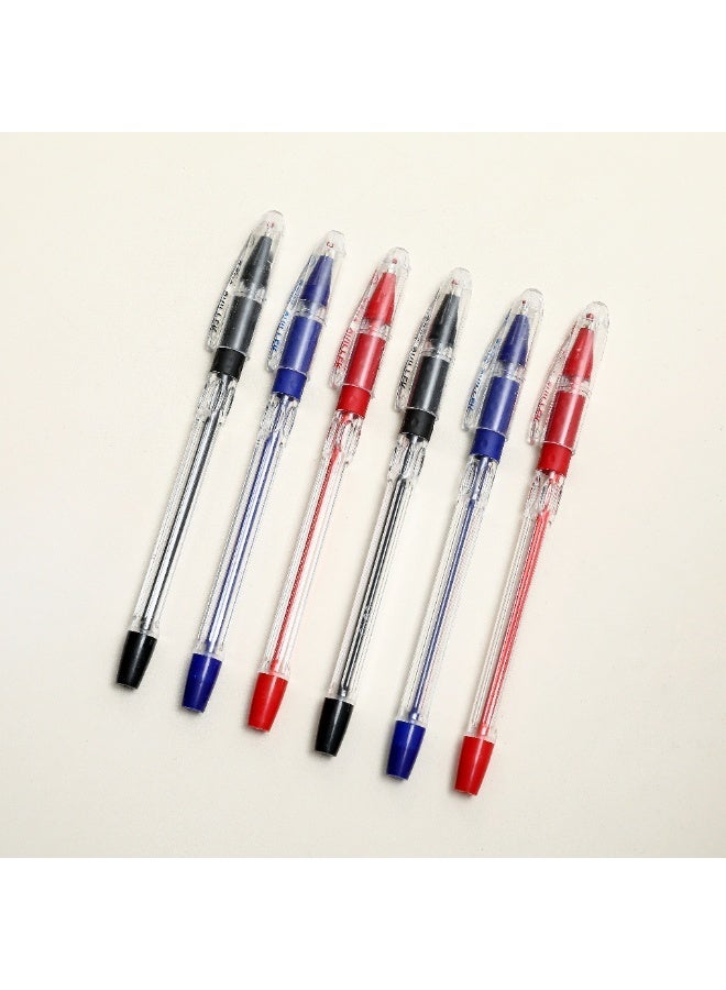 تشيلو طقم 10 أقلام حبر جاف سلسة الكتابة رأس 0.7 مللي، تصميم مريح قبضة مثلثية للكتابة اليومية وللاستخدام المكتبي والجامعي، متعددة الألوان (أزرق) - Image 4