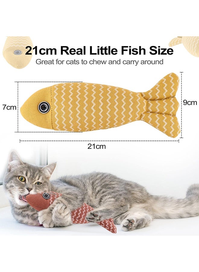 3 Pack Catnip Toy Fish Cat Toy Cat Chew Toy Bite Resistant Catnip Toys for Cats Catnip Cat Toys Cat Teething Chew Toy - Image 4