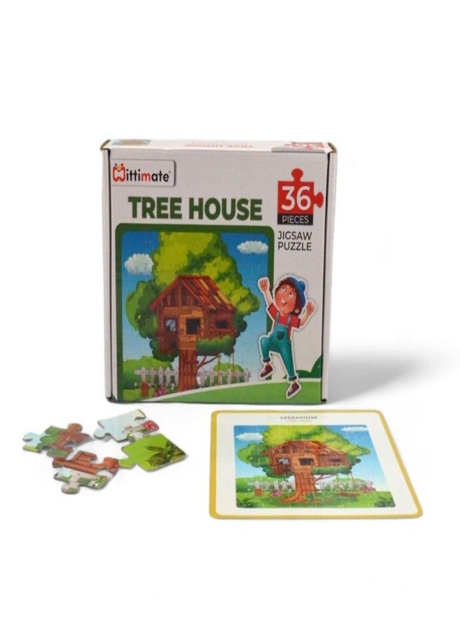 Mittimate Tree House Jigsaw Puzzle Game for Kids Age 4 to 6 Old I 36 Pieces Puzzle Toy I Birthday Gift for Children - Image 3