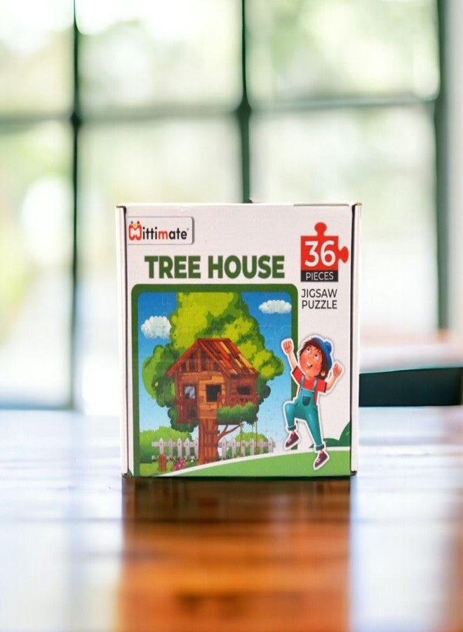 Mittimate Tree House Jigsaw Puzzle Game for Kids Age 4 to 6 Old I 36 Pieces Puzzle Toy I Birthday Gift for Children - Image 2