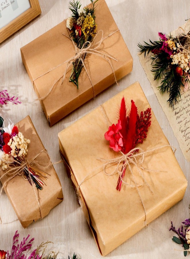 Tinideya باقة زهور مجففة من تينيديا، 24 قطعة، بتصميم بوهيمي، زهور مجففة صغيرة مع سيقان، نباتات زهرية صغيرة، باقات زهور طبيعية متنوعة للأعمال اليدوية، المزهريات، دعائم التصوير، ديكورات حفلات الزفاف - Image 5