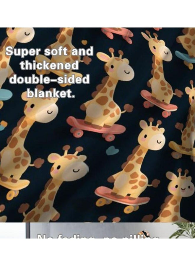 general Flannel thin blanket (warm and comfortable, suitable for sleep, gaming, dust removal and sandproof) 150cm*200cm - 837 - Image 5