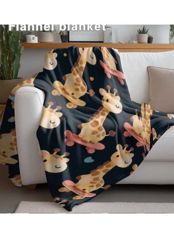 general Flannel thin blanket (warm and comfortable, suitable for sleep, gaming, dust removal and sandproof) 150cm*200cm - 837 - Image 4