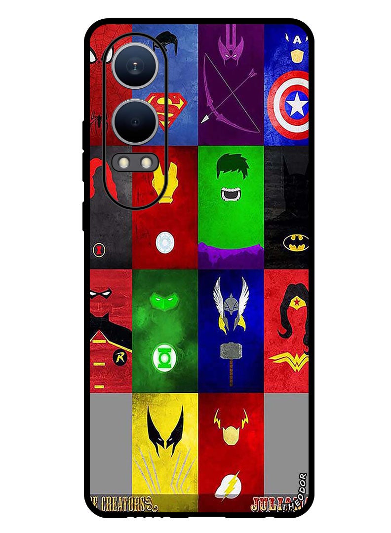 Theodor Protective Case Anti Scratch Shock Proof Bumper Cover For OnePlus Nord CE4 Lite Faces - Image 1