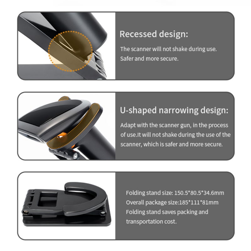 HS25L 2D Handheld Barcode Scanner USB Wired Barcode Scanner 1D/2D/QR Barcode Scanner USB High-Speed Precise Wireless Barcode Scanner with USB Cable Barcode Scanner - Image 5