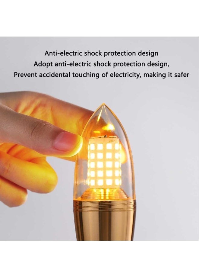 ماركة غير محددة 10 عبوة من مصابيح LED الذرة E27 فائقة السطوع، مصباح LED E27 أبيض دافئ 3000K، بدون ومضات، غير قابل للتعتيم، مصباح موفر للطاقة بقوة 1200LM مع إضاءة ثلاثية الألوان لمصباح الطاولة، مصباح الأرضية، ومصابيح السقف.  - Image 2