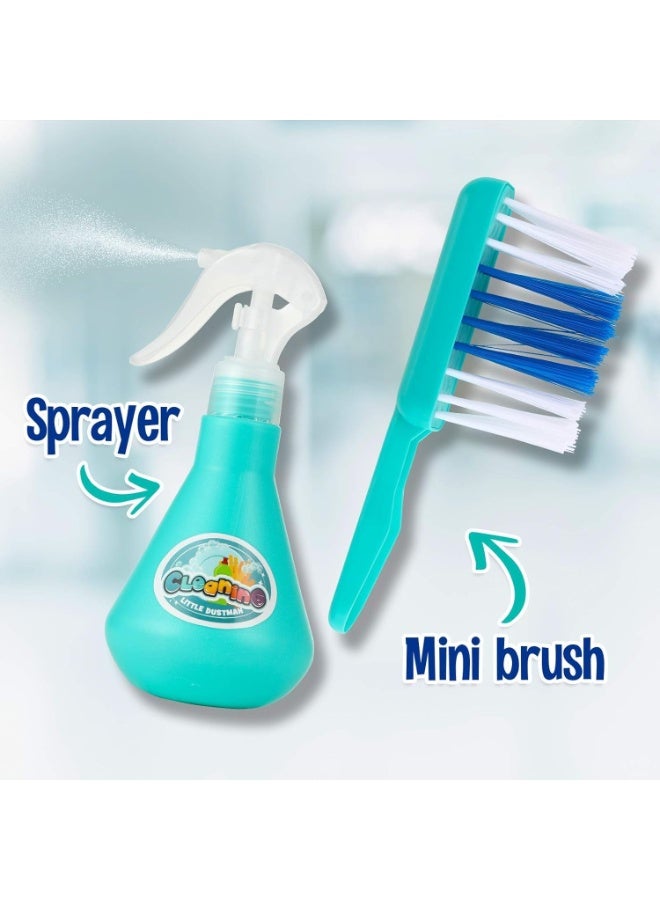 MAGIC VAULT 22 PCS Kids Cleaning Set – Pretend Play Housekeeping Kit with Broom, Mop, Dustpan & Toy Cart, Montessori Cleaning Toys for Toddlers & Kids (3+) - Image 5