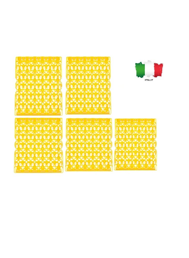 ريفر صينية بلاستيكية من ريفر لحامل البيض للدجاج، تحتوي على 30 بيضة، الأبعاد 30x30، لون أصفر، 25 قطعة. (صُنعت في إيطاليا) - Image 3