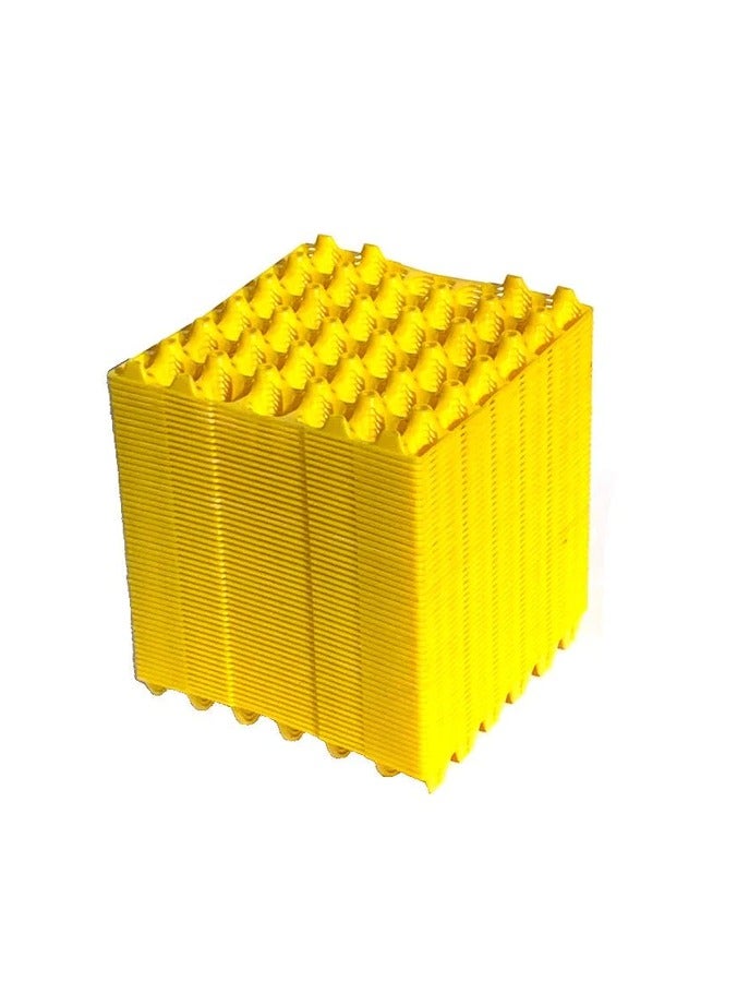 ريفر صينية بلاستيكية من ريفر لحامل البيض للدجاج، تحتوي على 30 بيضة، الأبعاد 30x30، لون أصفر، 25 قطعة. (صُنعت في إيطاليا) - Image 5