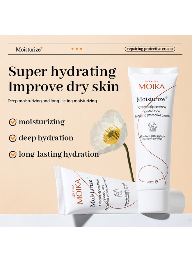 MOIKA Moisturize Repairing Protective Cream - Day and Night Cream Soothe Dryness Lifting Firming Fine Lines Nourish Calming Cream 40ml - Image 4