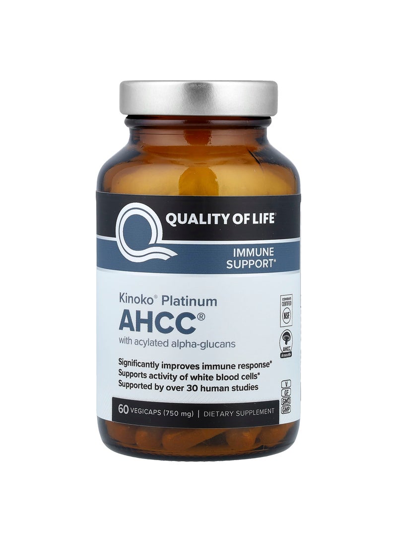 Kinoko® Platinum AHCC®, 60 Vegicaps