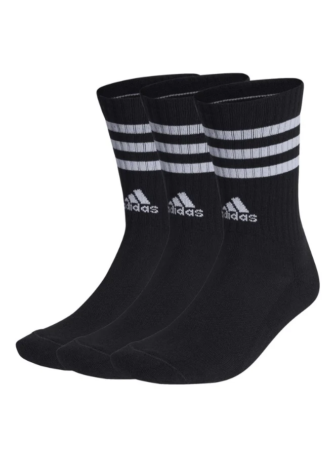 Adidas adidas 3S C SPW CRW 3P Black Training SOCKS for Unisex - KS