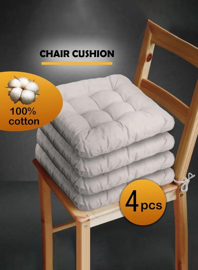 Chair Cushion with Ties Ultra Soft Warm Floor Cushion for Kids Reading Nook Comfortable Square Seat Cushion for Adult 40x40 CM - Image 1