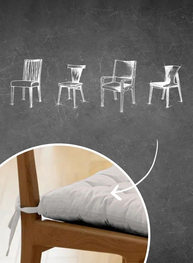 Chair Cushion with Ties Ultra Soft Warm Floor Cushion for Kids Reading Nook Comfortable Square Seat Cushion for Adult 40x40 CM - Image 3