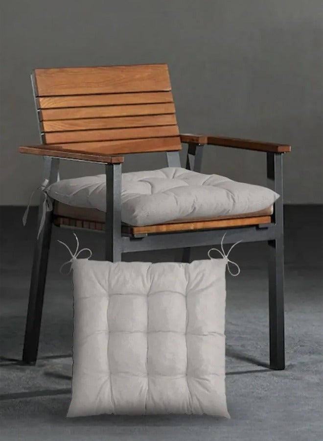 Chair Cushion with Ties Ultra Soft Warm Floor Cushion for Kids Reading Nook Comfortable Square Seat Cushion for Adult 40x40 CM - Image 5