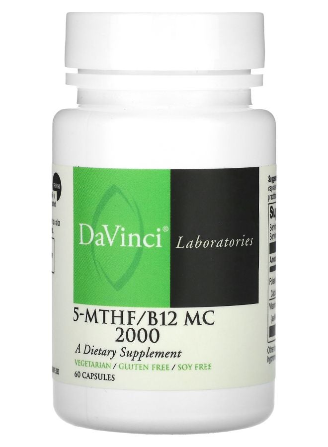 DaVinci Laboratories 5-MTHF/B12 MC 2000 60 Capsules - Image 1