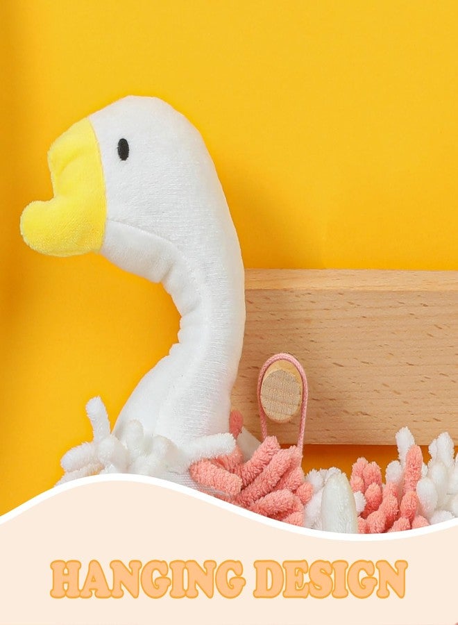 Tyrafry Adorable Swan-Shaped Hand Towel with Hanging Loop, Bathroom Animal-Themed Towel for Kids, Super Absorbent Microfiber Hand Towel, Perfect for Kitchen, Bathroom, and Sink Areas - Image 4