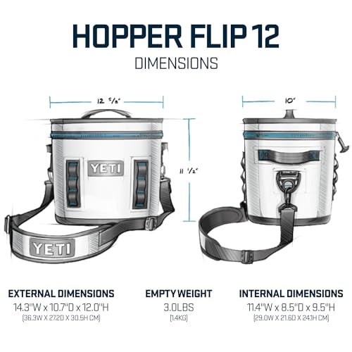 YETI Hopper Flip 12 Portable Cooler, Agave Teal - Image 4