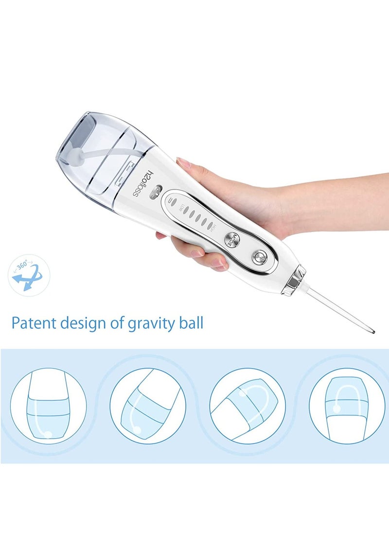 Phone Planet - H2ofloss Water Flosser Professional Cordless Dental Oral Irrigator - Portable and Rechargeable IPX7 Waterproof Water Flossing for Teeth Cleaning,300ml Reservoir Home and Travel - Image 1