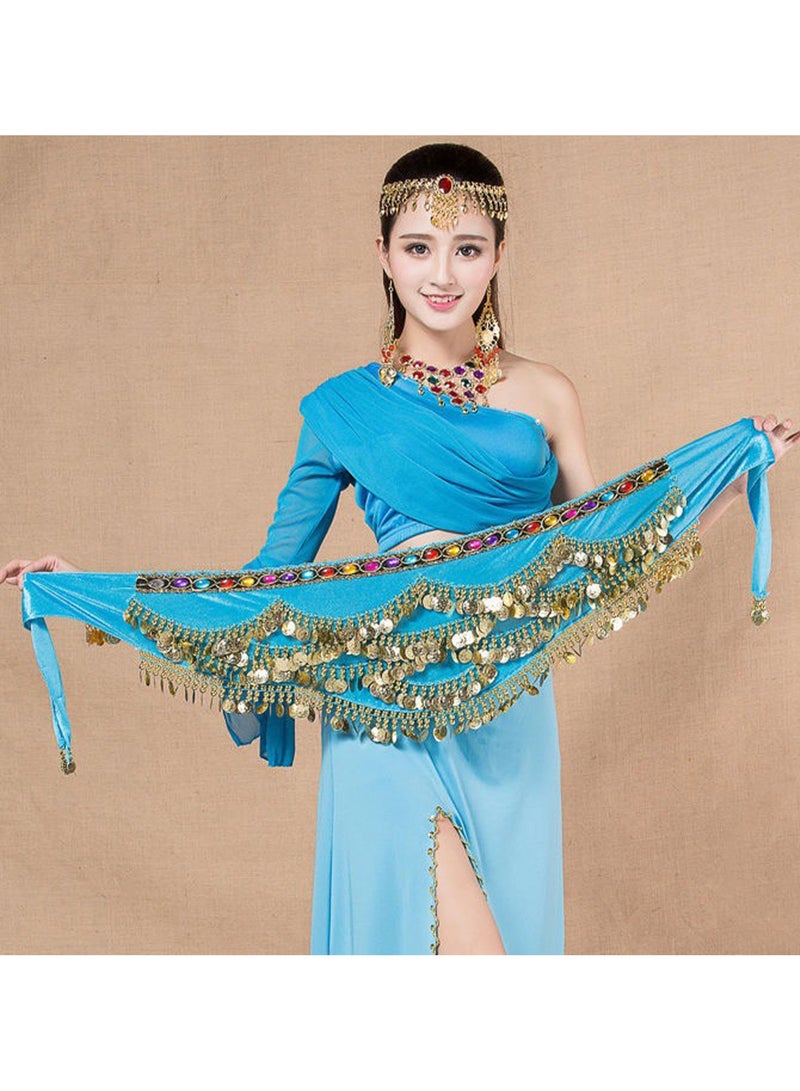 Belly Dance Waist Chain Performance Hip Towel Skirt  - Image 4