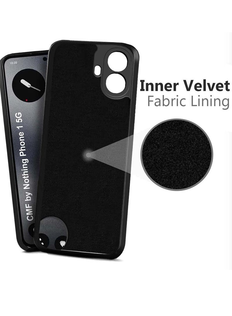 BORTONY Nothing CMF Phone 1 Case Silky-Soft Touch Liquid Silicone Nothing CMF 1 Cover Anti Scratch Slim Fit Flexible Shockproof Protective Case for Nothing CMF Phone 1 - Image 5