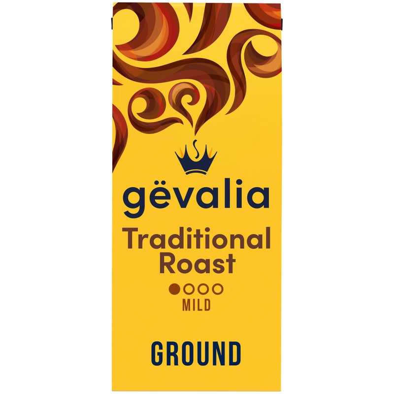Gevalia Traditional Roast Mild Light Roast Ground Coffee, 12 oz Bag - Image 1