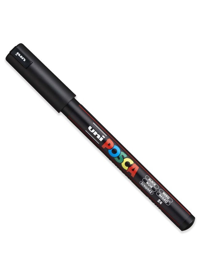 POSCA مجموعة أقلام ماركر بوسكا - من فائق الدقة إلى الدقة - PC-1MR، PC-1M، PC-3M - حبر أسود - عبوة من 3 - Image 2