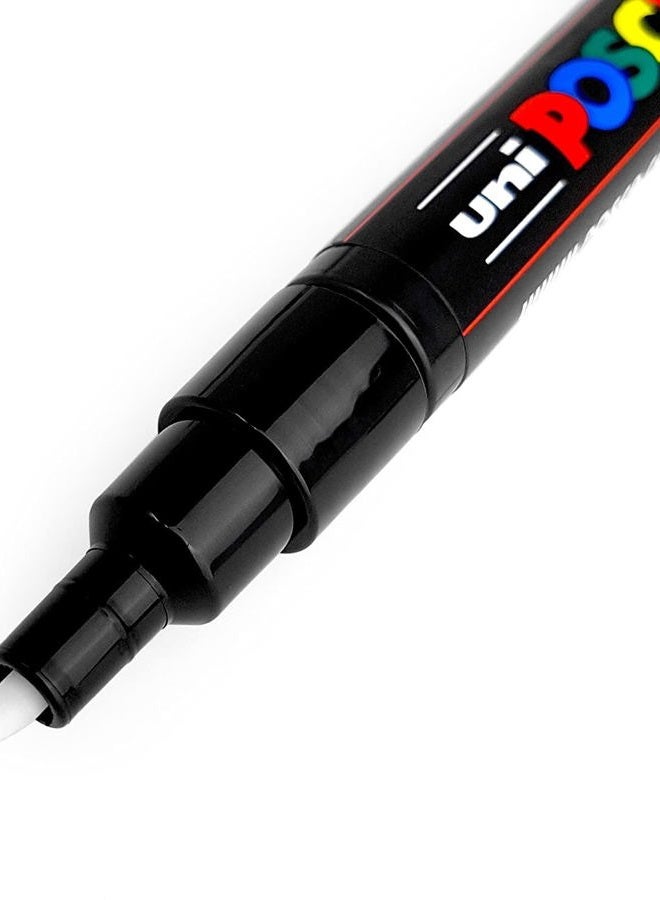 POSCA مجموعة أقلام ماركر بوسكا - من فائق الدقة إلى الدقة - PC-1MR، PC-1M، PC-3M - حبر أسود - عبوة من 3 - Image 5