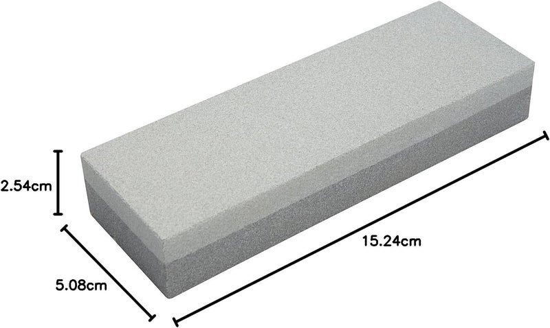 Bora 501057 Fine/Coarse Combination Sharpening Stone - 6 Inch Aluminum Oxide Gray - Image 4